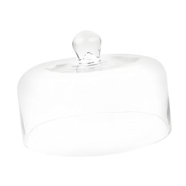 Imagem de Bothyi Tampa transparente de cúpula de bolo, cúpula de servir transparente, decorativa, tampa de cobertura de bolo para bandeja de servir, suporte de bolo, prato de bolo, P