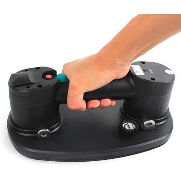 Imagem de Ventosa Elétrica A Vácuo - Ventosas De Bomba Hd Para Elevador De Vidro Pesado Com Manômetro, Para Ladrilhos De Pedra Grite Corete Pavers & Drywall