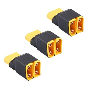 Imagem de 3 peças XT90 XT-90 série série RC adaptador conector de bateria para quadricóptero RC multirotor