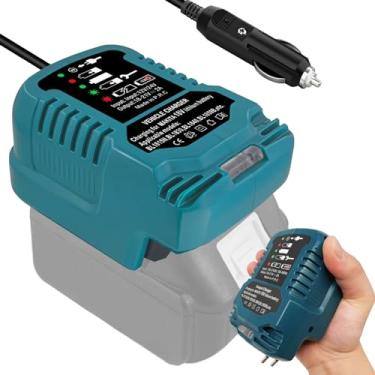 Imagem de MAKBOS Carregador De Carro Substituição Para Bateria Makita 18 V, Mini Rápido Portátil, Adaptador Faça Você Mesmo, Ferramenta Elétrica Com Plugue Acendedor Cigarros (Somente Bateria)