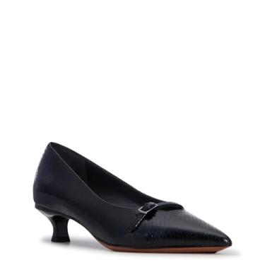 Imagem de Franco Sarto Sapato feminino Malia, Couro sintético com estampa de cobra preta, 35