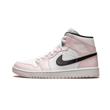 Imagem de Nike Tênis feminino Air Jordan 1 Mid, Roxo claro, preto e branco, 35