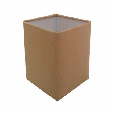 Imagem de Cúpula em Tecido Quadrada Abajur Luminária Cp-4007 25/16x16cm Palha