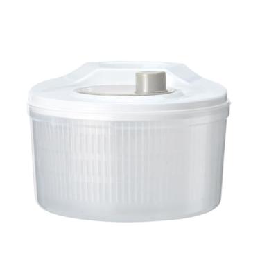 Imagem de Cesto de drenagem para frutas - Tigela de limpeza de frutas | Secador manual de camada dupla para armazenamento diário cozinhar macarrão salada baga casa restaurante despensa armário acampamento