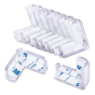 Imagem de Kit 30 Protetor Quina Móveis Cantoneira Silicone Bebê Seguro - Top
