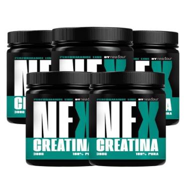 Imagem de Nfx Creatina 100% Pura Kit Com 5 Potes Total De 1500 Gramas - New Four