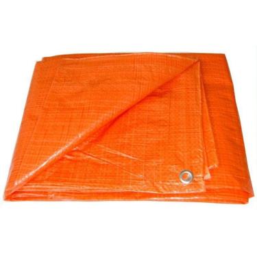 Imagem de Capa lona laranja branca barco telhado menor preço 5x4