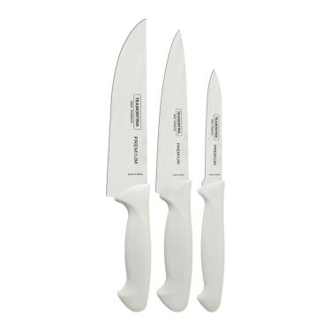 Imagem de Faqueiro Premium 3 Peças + Tábua Churrasco 49X35 Tramontina