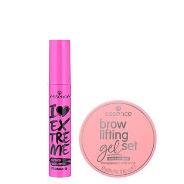 Imagem de Kit Essence Máscara para Cílios I Love Extreme Crazy Volume Preta 12ml