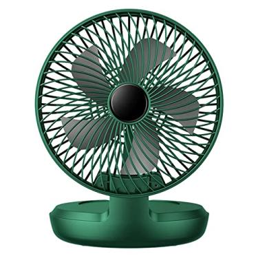 Imagem de Ventilador elétrico portátil pequeno, mini ventiladores pessoais de mesa, ventiladores recarregáveis por USB para casa, mesa, escritório, quarto, carro