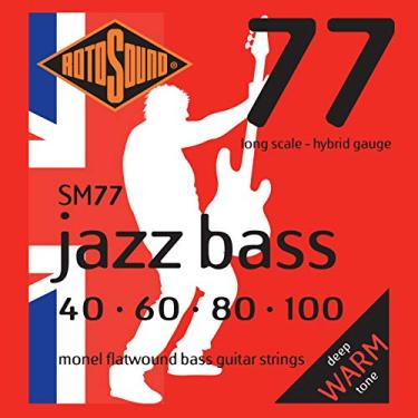 Imagem de Encordoamento Baixo Rotosound - Jazz Bass - SM77 - .040/.100