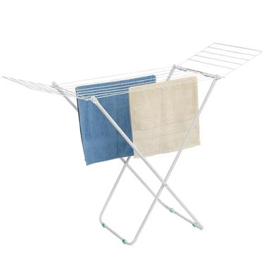 Imagem de Varal de Chão com Abas Modelo Buenos Aires, Cor Branca, Maxeb.