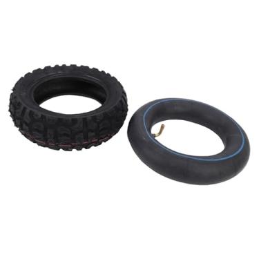 Imagem de Asixxsix 10x3.0 Tubo Interno e Conjunto de Pneus, Tubo de Pneu de Scooter de Borracha Fora Estrada Com Haste de Válvula Dobrada TR87, Tubo de 10 Polegadas para Scooter Elétrico
