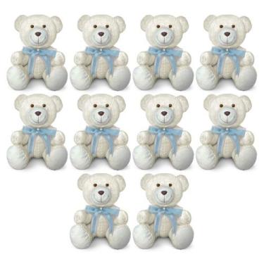 Imagem de Kit 10 Ursinhos De Pelúcia Articulado Para Decoração Presente 20cm - A