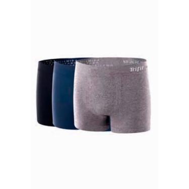 Imagem de Kit/3 Cueca Boxer Infantil Trifil CK4118 Sem Costura Microfibra T. P/G