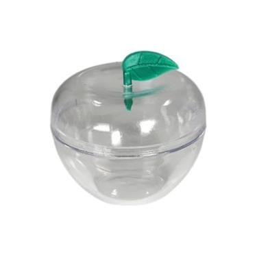 Imagem de Mini Maçã Acrílica Kit Festa Branca Neve Lembrancinha Aniversário Decoração Porta Bombom (TRANSPARENTE, 30)