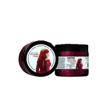 Imagem de kit combo 3 unidades shampoo tonalizante vermelho vinho coiffer 350g
