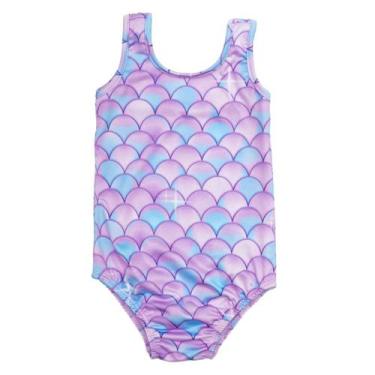 Imagem de Maio Menina Natação Praia Piscina Infantil Juvenil Com Forro - Fofotin