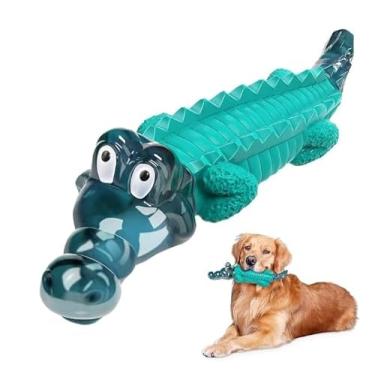 Imagem de BellaWagg Brinquedos grandes para mastigar para cães: brinquedos de crocodilo para reduzir o tédio e a ansiedade dos animais de estimação e mantê-los ocupados - ótimos brinquedos para cães para raças