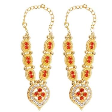 Imagem de Conjunto de 2 malas para Laddu Gopal/Devi Maa/Radha Krishna/Festival Navratri tradicional indiano, conjunto de deusas, joias de divindades, estátua de ídolo de Deus, decoração de Diwali (tamanho