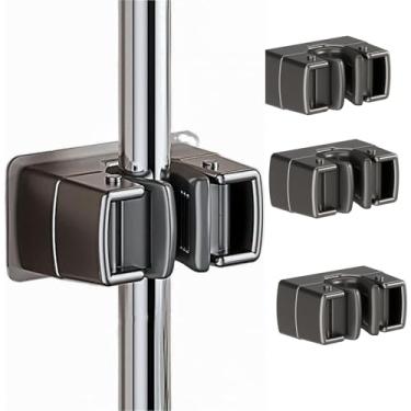 Imagem de GDOMI Pacote com 4 suportes de esfregão resistentes para parede, gancho adesivo forte para organizador de armário de vassouras, ganchos utilitários para economia de espaço para banheiro, cozinha