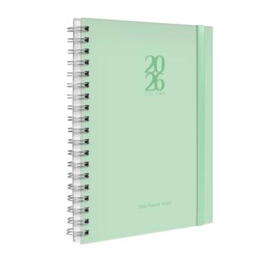 Imagem de Agenda Planner Semanal Plus 2026 Personalizada Solid Colors Verde Menta