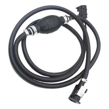 Imagem de Kigauru Mangueira de linha de combustível para motor de barco 5/40.6 cm / 8 mm linha de mangueira universal motor de popa RV de barco marítimo conjunto de combustível com lâmpada primária e conector