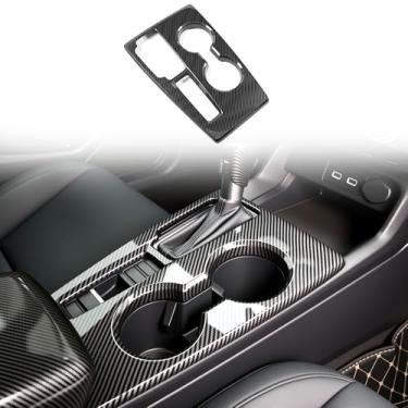 Imagem de Arcoche Capa de painel de mudança de marchas de controle central para Honda 2022-2026 Civic ABS moldura de painel antiarranhões compatível com acessórios Civic de 11ª geração (fibra de carbono