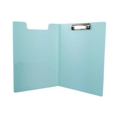 Imagem de Pasta Prancheta Vertical A4 Azul Claro Yes Bolso Interno Apresentação Documentos Projeto Escolar