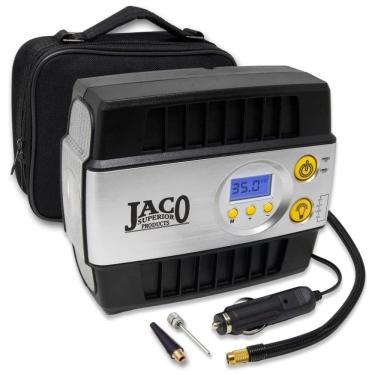 Imagem de Mini Compressor de Ar Elétrico Automotivo, portátil, 12V, 100 PSI com luz LED e desligamento automático, JACO SUPERIOR PRODUCTS JSP 008