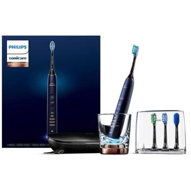 Imagem de Escova Dental Elétrica Recarregável 5 Modos 8 Cabeças, PHILIPS SONICARE HX9954, 56, Azul
