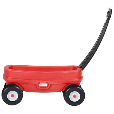 Imagem de Carrinho de Transporte de Brinquedo, Feito de Plástico Resistente com Alça que Dobra para Fácil Armazenamento, Little Tikes, Vermelho