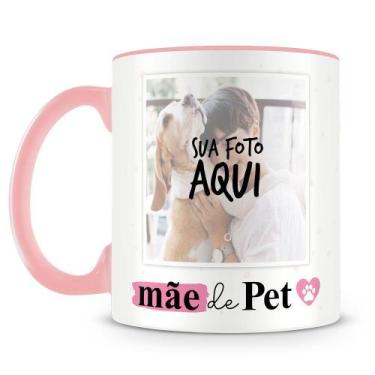 Imagem de Caneca Personalizada Mãe de Pet com 2 Fotos - Presente Especial - Amo 