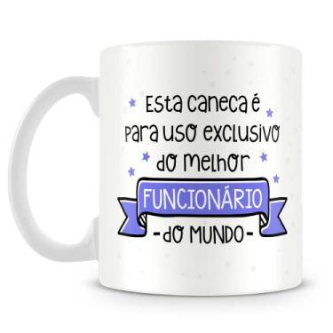 Imagem de Caneca Personalizada para Funcionários com Foto - 325ml - Amo Canecas