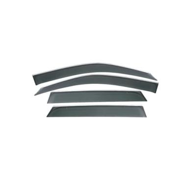 Imagem de GRJQRKHZ Defletor de janela lateral de carro para S&uzuki Grand Vitara 2005-2015 Weathershied viseira de porta vento sol proteção chuva janela lateral defletores de vento