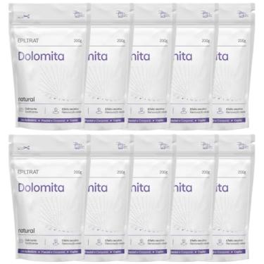 Imagem de Kit 10X Dolomita Epiltrat Natural Calmante Renovação Celular Facial Corporal Rosto Labotrat 200g