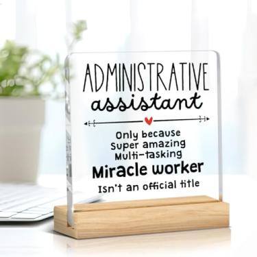 Imagem de Secretário Assistente Administrativo Presentes de Apreciação do Escritório Decoração de Mesa de Escritório