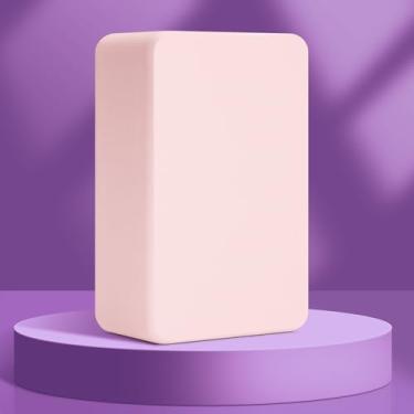 Imagem de Bloco de ioga – Material de EVA de alta densidade – Superfície antiderrapante macia com bordas chanfradas para ioga, pilates, meditação – Acessórios de ioga para estabilidade, equilíbrio, alongamentos