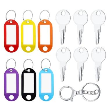 Imagem de Chave de 6 peças 0g66240 compatível com Generac Generator Lock 0G6624 0G66240, 0g66240 chave de substituição do gerador com 6 peças de etiquetas e chaveiro