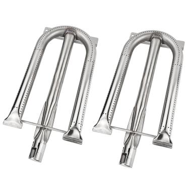 Imagem de Beurbcikue Peças de reposição para queimador de grelha S13365 para Delta Heat 26 32 38 polegadas churrasqueira 304 aço inoxidável U queimador para Delta Heat, pacote com 2