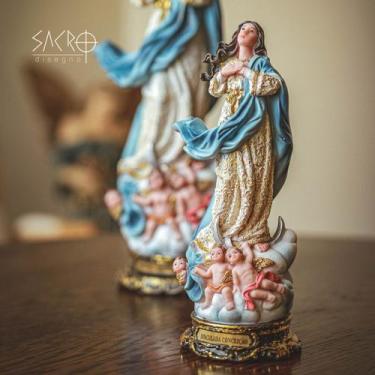 Imagem de Imagem Nossa Sra. Imaculada Conceição 20cm Resina Importada - SACRO