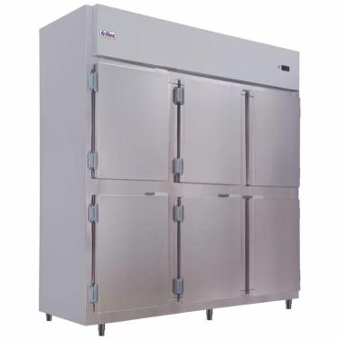 Imagem de Mini Câmara Comercial Luxo 6 Portas Rf067 Frilux Mini Câmara 1400 Litros Inox 110v