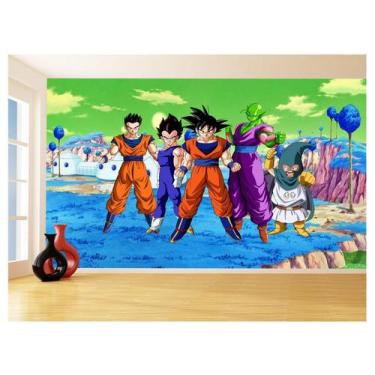 Imagem de Papel De Parede Dragon Ball Goku Vegeta Anime 3,5M Dbz345 - Você Decor
