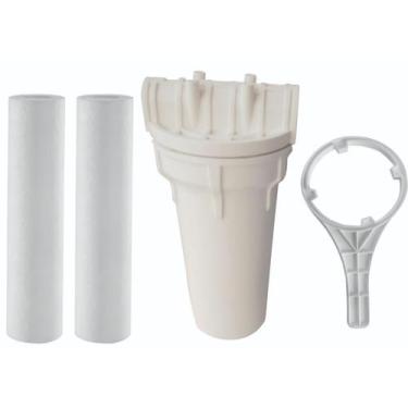 Imagem de Filtro Água Caixa Dágua Completo E 02 Refis Extras - Kemflo