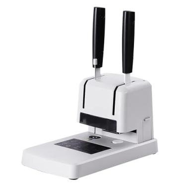 Imagem de JYXYXSCP Máquina de perfuração de encadernação financeira, máquina de encadernação de cola de mangueira quente elétrica, espessura de encadernação de 1-30 mm, para fatura de documento de contrato