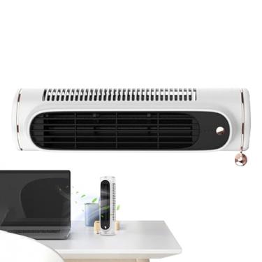 Imagem de Ventilador sem lâminas, pequeno ventilador portátil sem lâminas, área de trabalho - Circulador de ar de resfriamento portátil recarregável para quarto, escritório, cozinha, casa, verão, acampamento