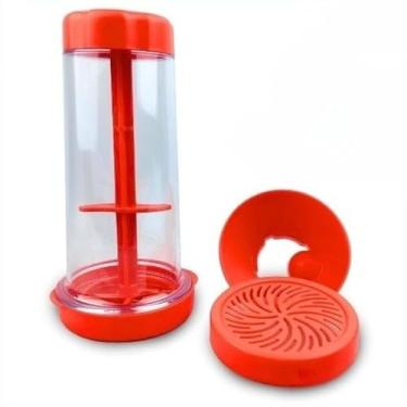 Imagem de Tapioqueira Peneira Polvilhador Armazena Tapioca Beiju Tapioca Farinha Cozinha Utensilio(Vermelho,2)