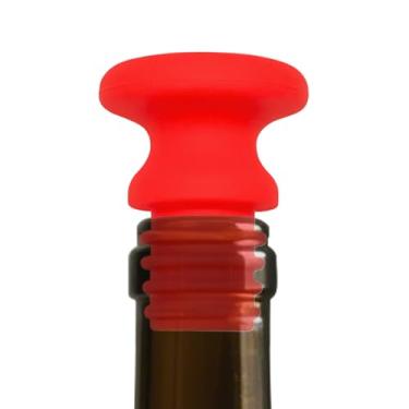 Imagem de Rolha de vinho de silicone, rolha de vedação de vinho, utensílios flexíveis de grau alimentício para bar, refrigerante, licor, champanhe, cozinha, negócios, aniversário