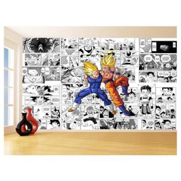 Imagem de Papel De Parede Dragon Ball Goku Vegeta Anime 3,5M Dbz249 - Você Decor