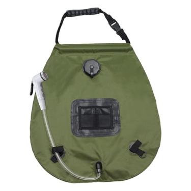 Imagem de Bolsa de chuveiro portátil – Chuveiro de acampamento de 5 galões com mangueira e cabeça, bexiga de aquecimento solar para natação, praia, pátio, dormitório, academia, banheiro, viagem, caminhada